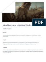 Arte e Literatura Na Antiguidade Clássica: Prof. Milca Tscherne