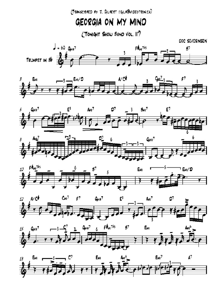 Severinsen Solo Transcriptions | PDF