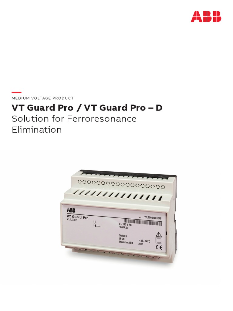 VT Guard Pro, VT Guard Pro-D - 1VLC000651 Rev.-, en | PDF