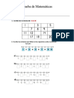 Prueba de Matemáticas