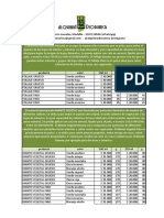 Lista de Precios Alquimia Dioramica Junio 2023