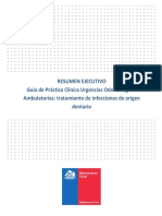 RESUMEN EJECUTIVO Guía de Práctica Clínica Urgencias Odontológicas Ambulatorias: Tratamiento de Infecciones de Origen Dentario