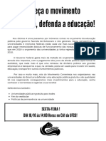 Conheça o movimento Correnteza, defenda a educação!