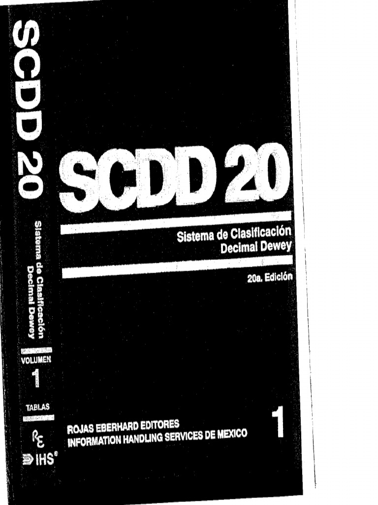 SCD Dewey Tomo 1 20 Edicion | PDF
