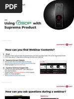 Suprema Connect - Using OSDP With Suprema Product