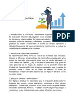 Evaluación Financiera de Proyectos