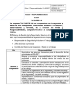 SST DG 01 Roles y Responsabilidades