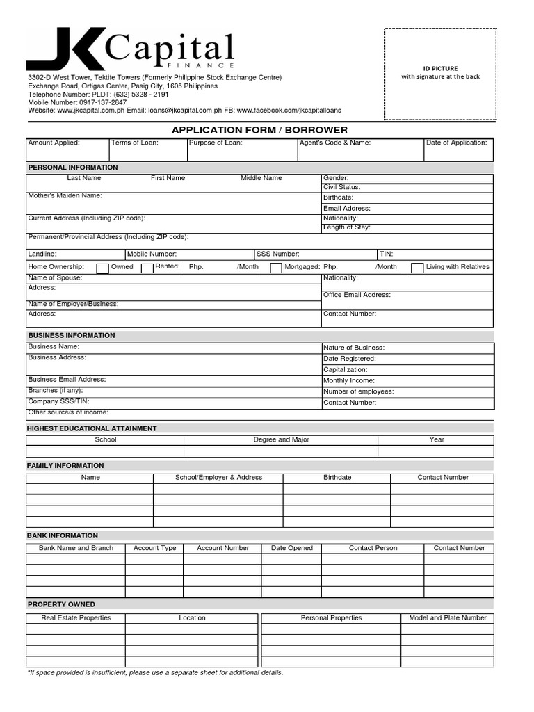 Final Loan Application Form 2023 - With Co-Borrower | PDF | Loans ...