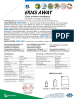 GERMS AWAY, Guia Info. Técnica GHS