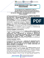 Contrato de Servicios N°001-2023-Ugel Huacaybamba Transporte 2023