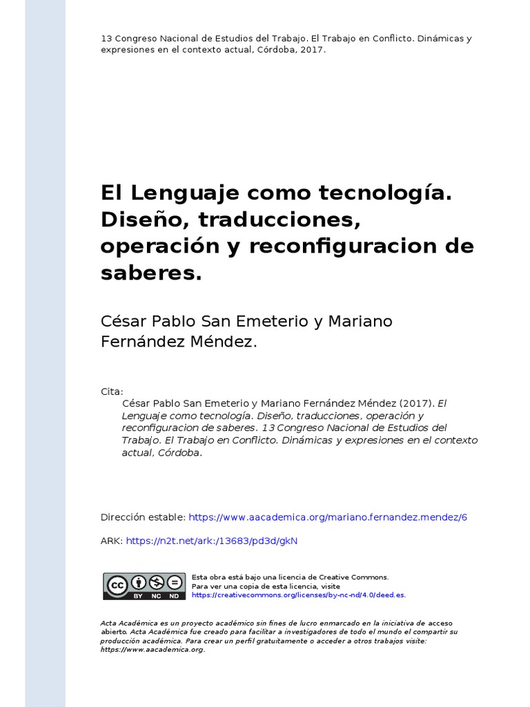 C sar pablo san emeterio y mariano 2017 el lenguaje como