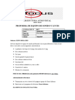 PROFORMA FOCUS