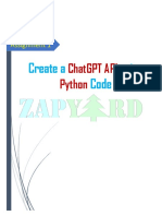How To Create A ChatGPT API Using Python Code