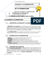 Tema 1 El Lenguaje y La Comunicación