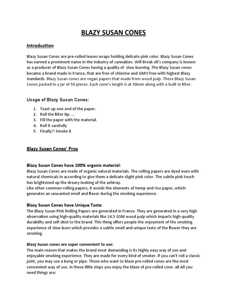 3 Blazy Susan Cones PDF