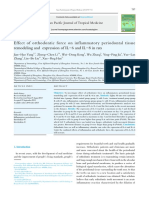 Effect of Orthodontic Force On Inflammatory Periodontal Tissue Remodeling and Expression of Il 6 and Il 8 in Rats