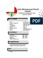 CV - Said Muhammad Rohid Habibi