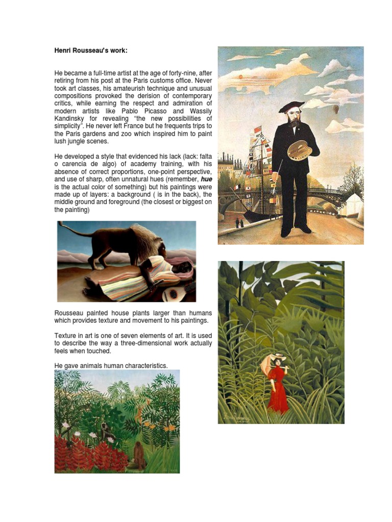 Henri Rousseau | PDF | Art