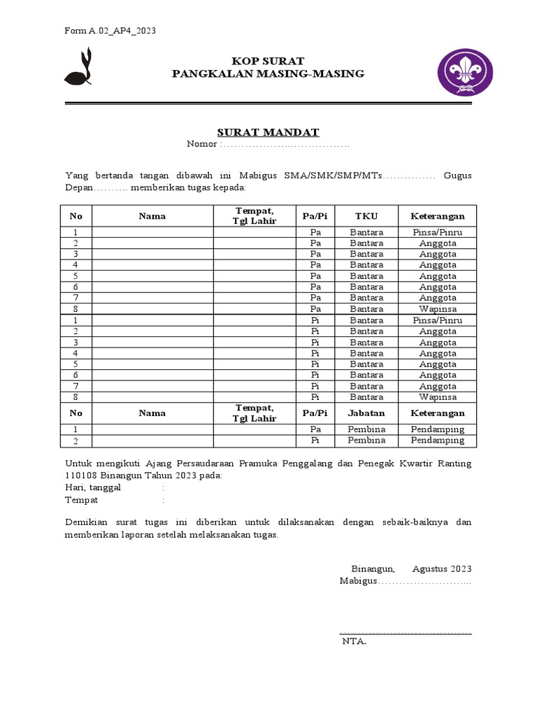 Form A.02 - AP4 - 2023 | PDF