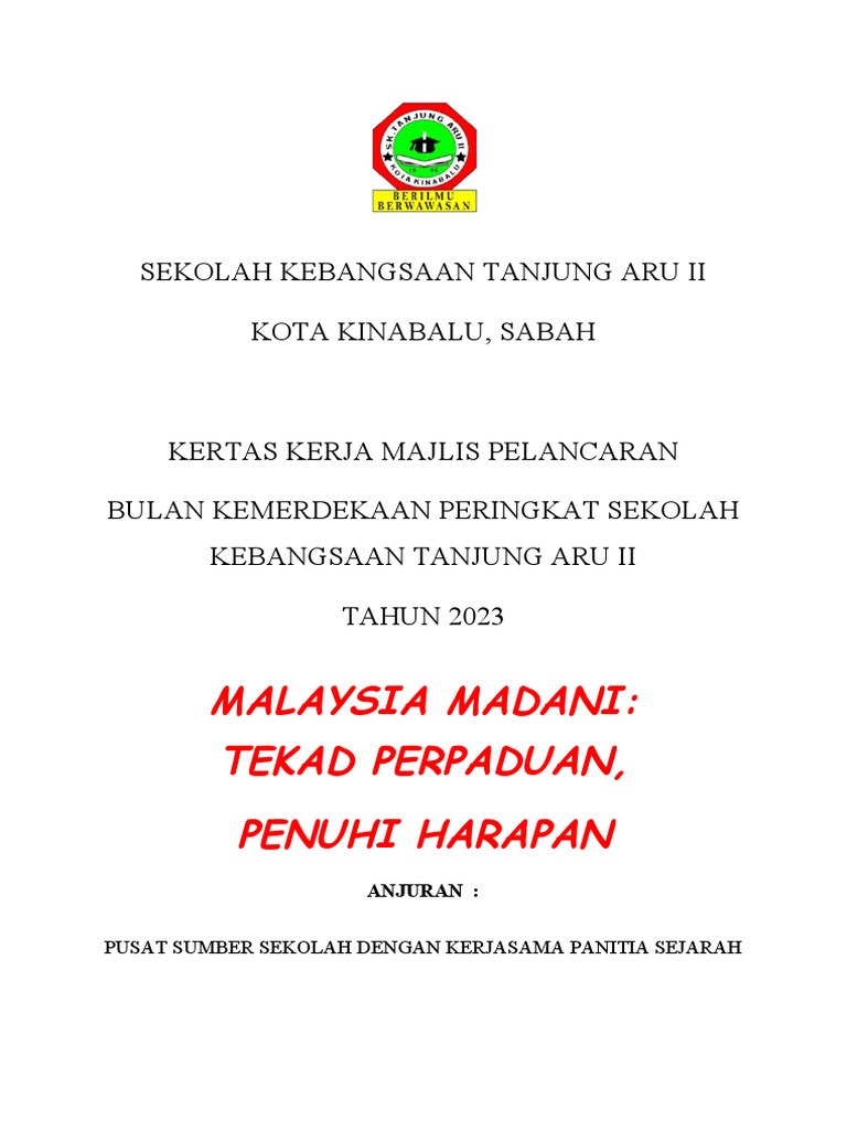 Kertas Kerja Pelancaran Merdeka 2023 | PDF