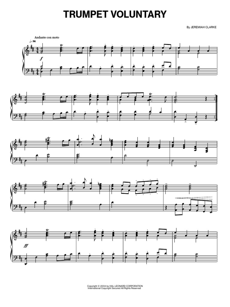Trumpet Voluntary | PDF