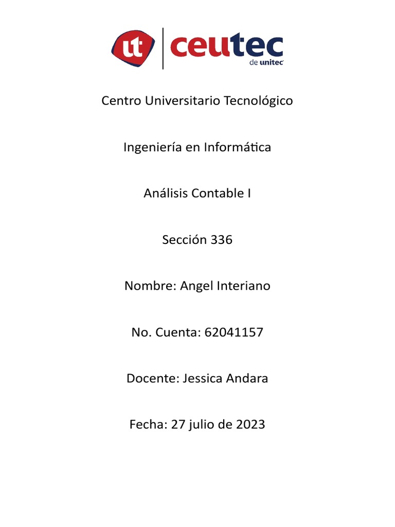 Actividad 1 Contabilidad Pdf Contabilidad Comercio