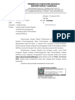018-Usulan Draft Peraturan Bupati Tentang Penyelenggaraan Pendataan Data Pemerintahan Melalui SIPRAJA