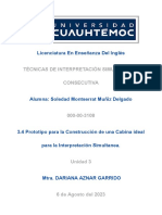 Rototipo para La Construcción de Una Cabina Ideal para La Interpretación Simultanea.