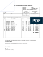 Penawaran Part Seal Hydraulic Cylinder Forklift - PT. Panjunan Bogor