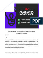 Atividade 1 - Ergonomia e Segurança No Trabalho - 53 2023