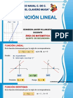 FUNCIÓN LINEAL - 5TO Secundaria