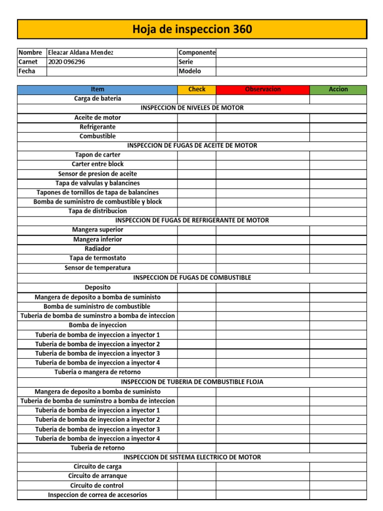 Inspección 360 de Vehículos | PDF