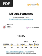 MPark - Patterns - Pattern Matching in C++ - Michael Park - CppCon 2017