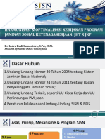 Indra Budi - Harmonisasi - Optimalisasi Kebijakan Program Jamsosnaker JHT X JKP