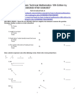 Basic Technical Mathematics 10th Edition Washington Test Bank Download