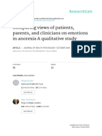 Comparing views of patients, psarents and clinicians