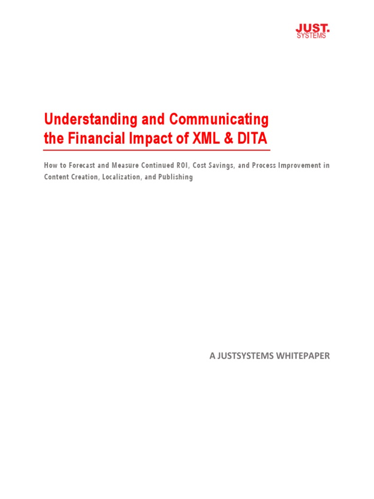 XML & DITA ROI for Content Teams | PDF | Business