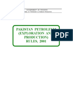 Pakistan Petroleum Rules 2001