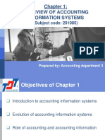 Chapter 1 - Overview of Accounting Information Systems
