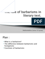 Barbarisms