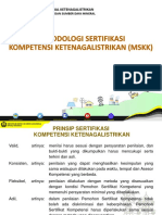 Metodologi Sertifikasi Kompetensi Tenaga Teknik Ketenagalistrikan (MSKK)