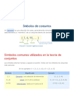 Símbolos de Conjuntos