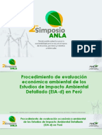 5.3 Procedimiento de Evaluación Económica Ambiental de Los Estudios de Impacto Ambiental Detallado Peru