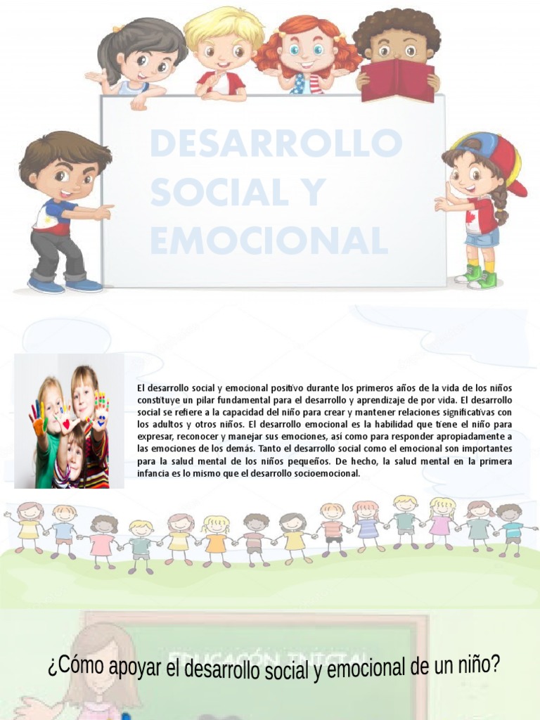 Desarrollo Social y Emocional Infantil | PDF | Las emociones | Sicología