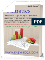 Statistics MCQs