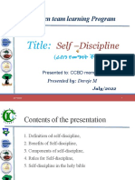 Self Discipline Edited