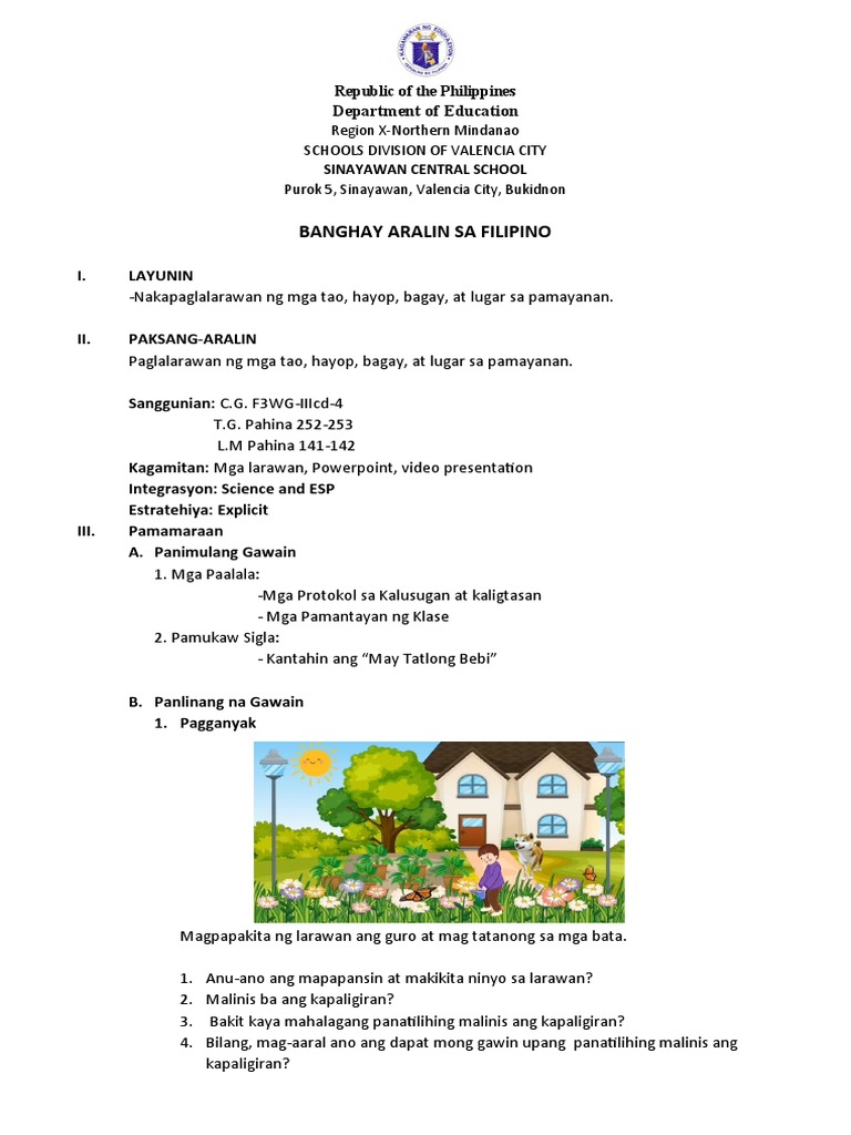 FILIPINO-class Observation | PDF