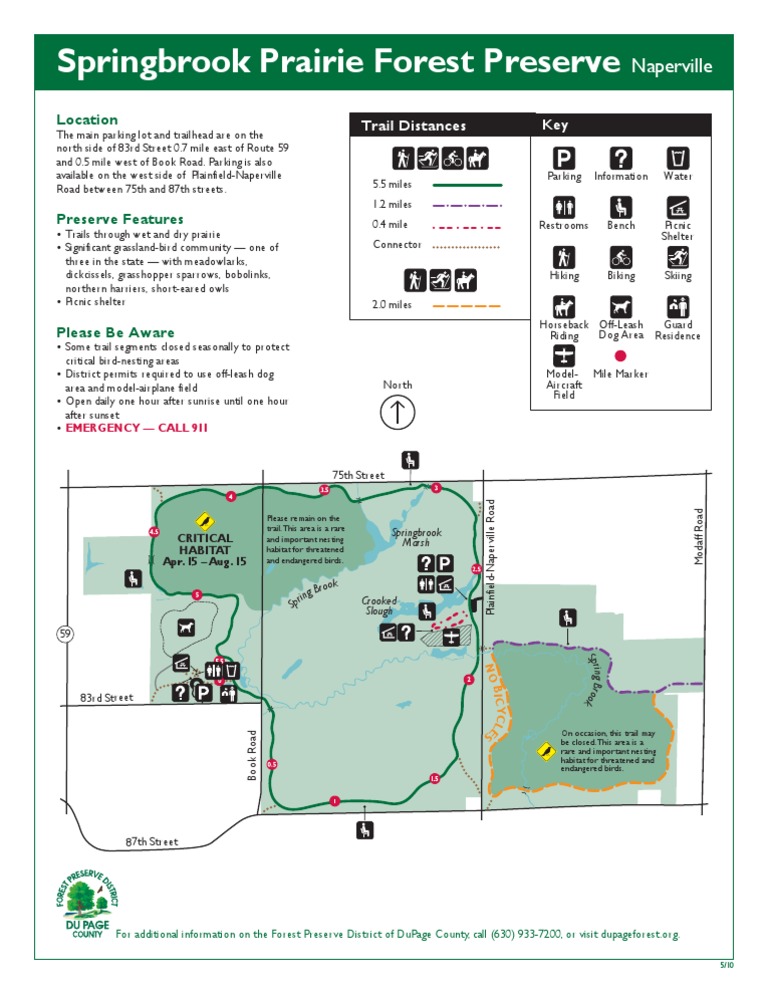 Springbrook Prairie Forest Preserve: Naperville | PDF | Home & Garden ...