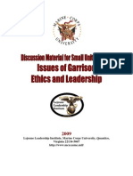 Issues of Garrison Ethics and Leadership