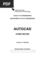 Autocad Core Notes